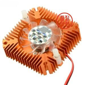 12V 그래픽 카드 쿨러 무소음 GPU 냉각 팬 공랭식 비디오 정밀 베어링 열전도 아노다이징 55MM