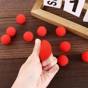 소품 10PCS 원형 환상 코미디 대형 스폰지 25cm/35cm/45cm 매직 볼 트릭 레드 핑거