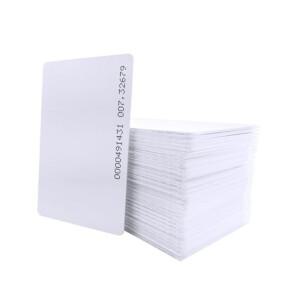 125Khz RFID 화이트 카드 5pcs/10pcs/100pcs 흰색 두꺼운 TK4100 Keyfobs 방수 키 태그 체인