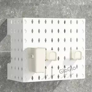 Pegboard 벽걸이 형 디스플레이 다기능 펀칭 스지 랙 가스 온수기 파이프 커버 벽