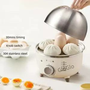 360W 전기 계란 보일러 아침 식사 기계 Multicooker 자동 기선 밥솥 타이머가있는 커스터드 찜