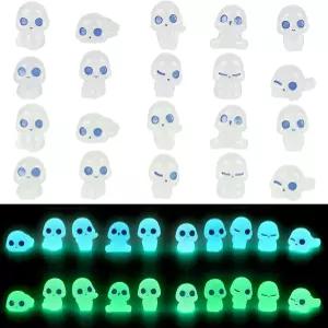 어두운 나무에서 빛나는 CCINEE 20PCS 요정 발광 유령 마이크로 조경 액세서리 미니어처 엘프 장식 정원