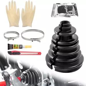 LoraAuto CVS18 스플릿 CV 액슬 부츠 내마모성 교체 조인트 부트 0.87-1.10인치 샤프트 5.04인치 높이