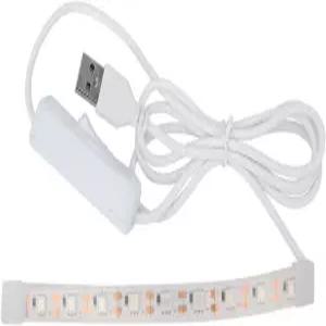 색소폰 플루트 관악기 감지 USB 클라리넷 및 기타 목관 악기 연주 액세서리용 LED 누출 조명 수리 도구