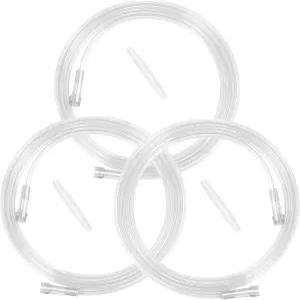 5피트 고유량 산소 튜브 연장 3개 팩 투명 분쇄 저항성 PVC 유연하고 쉽게 연결 가능