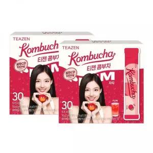 매장정품 TEAZEN 티젠 콤부차 자두 30스틱X2박스