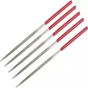 uxcell 5pcs 원형 다이아몬드 바늘 파일 2mm x 150 그릿 금속 유리 나무 돌 연마 조각용