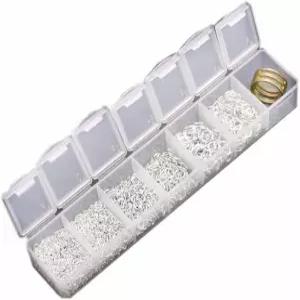 BEADNOVA 오픈 점프 링 3mm 상자 세트 주얼리 제작용