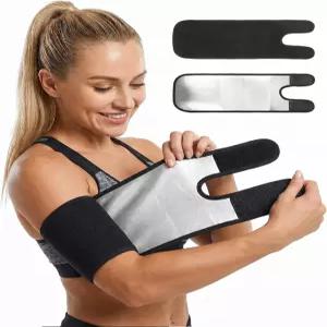 Yuomeaz 2Pcs 팔 트리머 Flabby Arms 여성용 스웨트 밴드 스포츠 사우나 조절 가능한 암