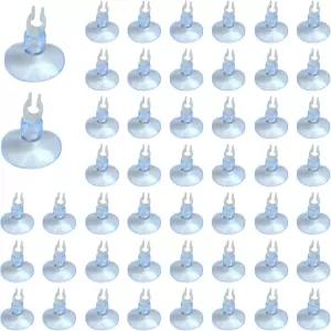 YAFIGI 50Pcs 수족관 흡입 컵 소형 투명 클램프 어항 에어 라인 미니 히터 튜브 홀더 액세서리용 클립