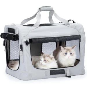 대형 고양이 캐리어 XL 접이식 부드러운 x 41.9cm 장거리 여행 휴대용 가방