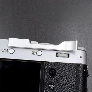Fujifilm X100VI X-E4 실버용 금속 손가락 손잡이 핫슈 커버