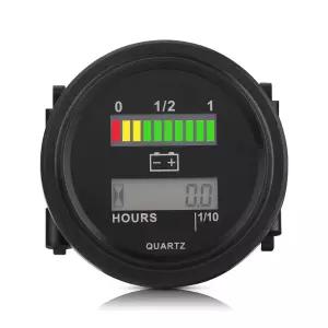 12V/24V/36V/48V/72V LED 디지털 배터리 게이지 시속계 포함 카트용 충전 표시기 전압 모니터 및
