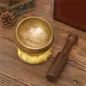 ABHT3Pcs 32 인치 티베트 노래 그릇 선 명상 요가 나무 스틱 쿠션