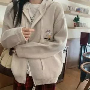 친절한탄씨 후드 집업 가디건 앤드 스타일 홈웨어 아우터 힙합모자 후드가디건 캡모자 집업가디건