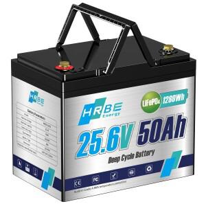 트롤링 모터 보트 RV 태양열 캠핑용 딥 사이클 리튬 배터리 24V 50Ah LiFePO4 BMS1280W 부하 전력