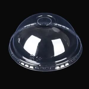 100pcs 90/95mm 직경 일회용 컵 뚜껑 PET 투명 여러 스타일 커피 포장 누출 방지 커버