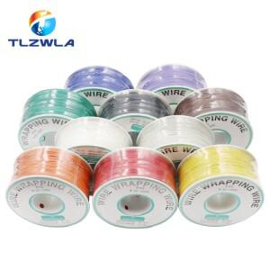 30AWG 0.5MM PCB 플라잉 점퍼 와이어 OK 라인 래핑 랩 유연한 절연 주석 도금 250Meter 820FT 단일 도체