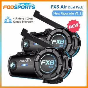 바이크 오토바이헬멧 하이바 Fodsports FX8 에어 오토바이 인터콤 블루투스 헬멧 헤드셋 4 명의 라이더 음