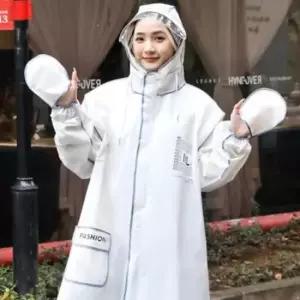[의류] 코트처럼 입는 레인코트 여성 성인 우비 판초 비옷
