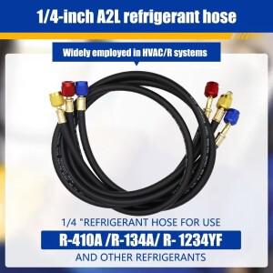 R134a R410A 에어컨 냉매 충전 호스 HVAC 공구 자동차 실리콘 파이프 시스템 정비