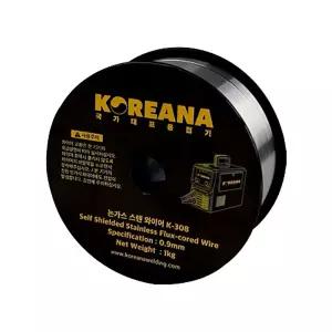 코리아나 K-308 논가스 용접용 스텐 와이어 0.9mm 1kg