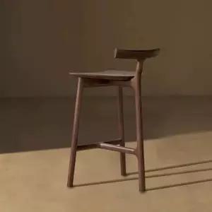 원목바의자 홈바 높은 원목 월넛 스탠딩 업소용
