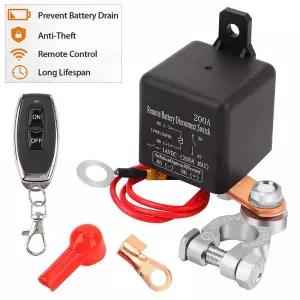 자동차릴레이 원격 배터리 분리 스위치 12V 200A 차단 릴레이 자동차 보트 RV 밴 도난 방지 킬