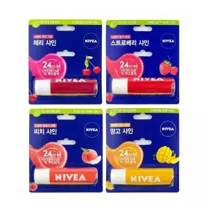 니베아 립케어 4종류 과일향 옵션선택형 -O 니베아립케어 에센 스 챕스틱 입술 보호제 튼데 바세린 셜