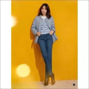 올리비아로렌 다이아 자수 부츠컷 데님 팬츠 신선도원몰 VVCMP4S1361