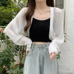 여름가디건 숄카라카디건 볼레로여름가디건