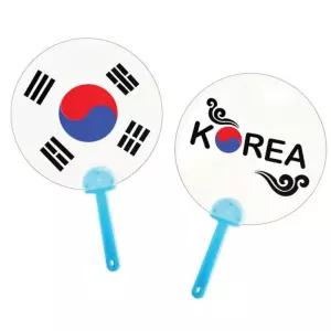여름부채 부채만들기 여름 부채 만들기 꾸미기 세트 X10개 DIY 태극기 원형