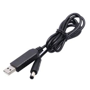 와이파이-보조베터리 케이블 커넥터 DC 5V-12V USB 부스트 컨버터 스텝 업 코드 와이파이 라우터 모뎀 선풍