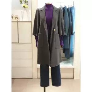 [비꼴리끄][AK수원점] [비꼴리끄] 캐시 울 자수 하프코트 B244WH3050