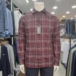 런던포그 HL01 체크세미일자기본에리남방 세미와이드완전일자케주얼셔츠 Lofva715
