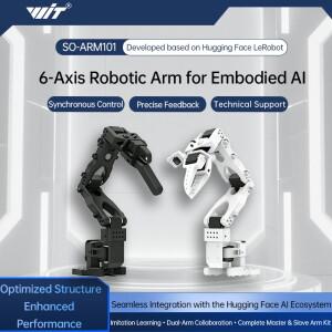 SO-ARM101 키트(프로) LeRobot Hugging Face 프로젝트용 저가형 오픈 소스 6축 AI 로봇 팔 서보 모터 키트