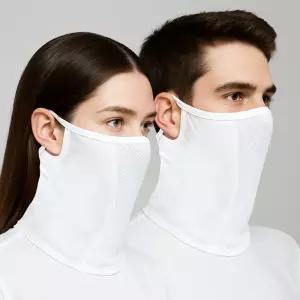 (MASK-SR1 WHITE) K-매쉬 마스크 화이트넥워머 자전거 스포츠 목마스크 야외용 자전거용 라이딩용 다용도