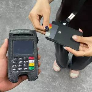 사원증 카드지갑 릴홀더 목걸이 케이스 블랙 목걸이카드지갑 사원증케이스