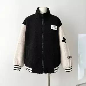 여성 겨울 후리스 패치 디자인 뽀글이 점퍼 LK-J022