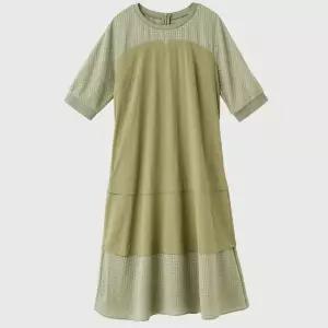 VOCOA4M5326 체크배색원피스JK
