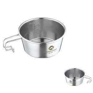 뮤 캠핑시에라컵 스텐 백패킹 등산용 450ml 낚시컵 1개