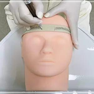 미용 매장소품 속눈썹 메이크업연습 몰드 실리콘 3D 가발 인테리어소품 마네킹 눈썹문신 23cm 얼굴