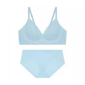 CODES COMBINE INNERWEAR 초경량 윈드메쉬 심리스 브라 팬티 세트_라이트블루 2336684