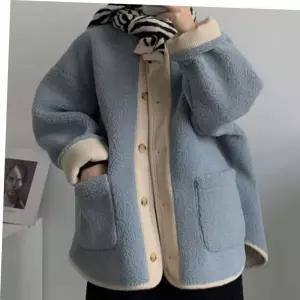 여성 3컬러 겨울 데일리 양털 뽀글이점퍼 후리스자켓