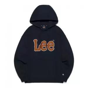 리 LEE부클 트위치 로고 기모 후드 티셔츠 네이비 LE2504HD05NA 454886