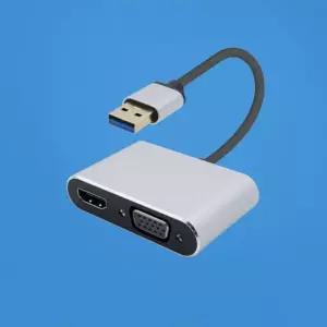 영상케이블 to 변환 Coms 컨버터 VGA HDMI USB 3.0