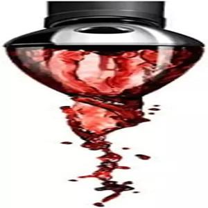 래빗 와인 에어레이터 및 퍼러 7인치 실버/블랙/클리어
