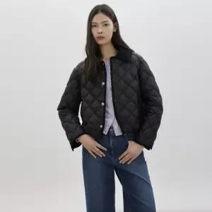 정가 429000 코듀로이 배색 퀼팅 경량 다운 C261PSG801