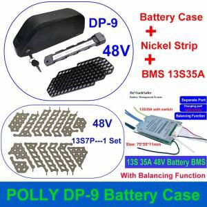 POLLY DP-9 배터리 케이스 36V 48V 52V 60V 72V 적합 91PCS 18650 셀 상자 니켈 스트립 10S 13S 14S 35A B