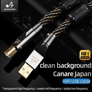 Canare HiFi USB OTG 케이블 6N OFC 유형 C-유형 B A-B 디코더 DAC 사운드 카드용 오디오